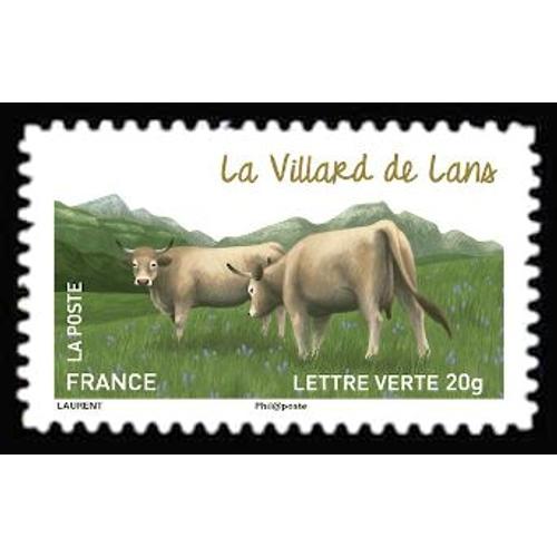 Timbre France 2014 Oblitéré - Les Vaches De Nos Régions, Races Bovines Rares La Villard De Lans - Yt Adhésif - N° 958