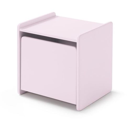 Vipack Kiddy Chevet Enfant Bois Laqu 1 Porte L 40cm Vieux Rose