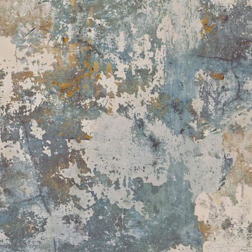 DUTCH WALLCOVERINGS Papier peint Béton Gris et vert