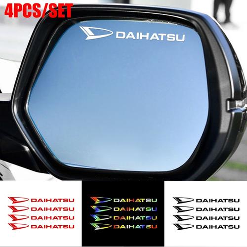 Autocollants De Décoration De Style De Voiture Pour Poignée De Porte Automatique Daihatsu Autocollants De Coulée Essuie-Glace De Miroirs Accessoires De Garniture Créatifs 4 Pièces