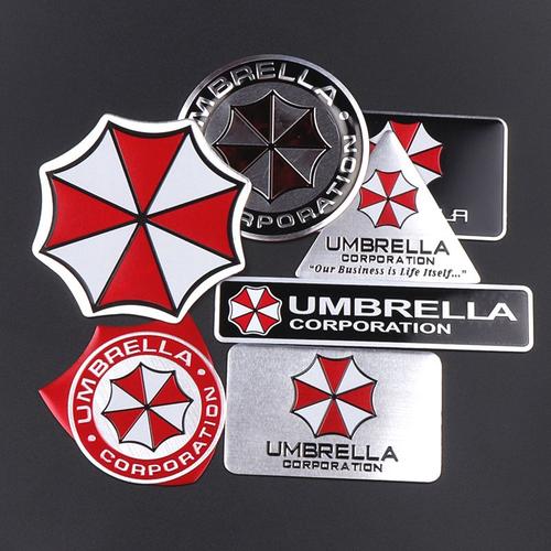 Umbrella Corporation-Autocollant D'emblème En Aluminium 3d Décoration De Coffre De Carrosserie Décalcomanies Pour Volov Renault Audi Subaru Hyundai Bmw Vw