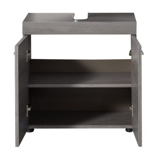 Trendteam Meuble Sous Vasque Runner Argenté Fumé