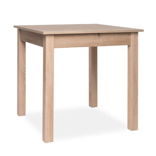Coburg Table A Manger Extensible De 4 A 6 Personne Classique Décor Chene - L 80-120 X L 80 Cm