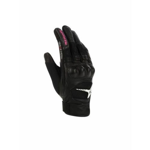Gants Moto Femme Bering Kelly - Noir/Fuchsia - S