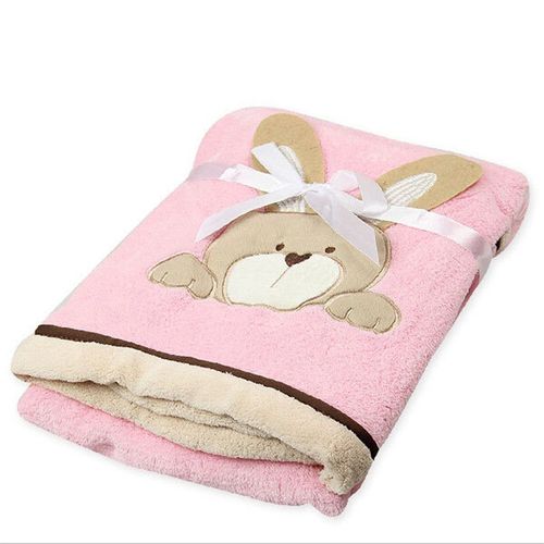 Couverture Polaire Super Douce En Corail Pour Bébé, Literie Pour Berceau De Bébé, Singe/Lapin/Ours De Dessin Animé, Cadeau Pour Nouveau Né, Garçon Et Fille, 100x80cm