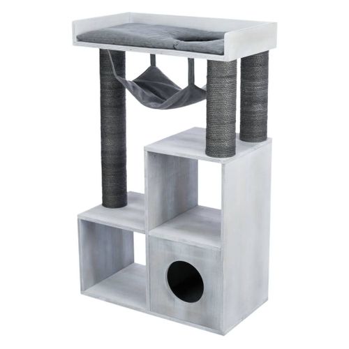 Trixie Griffoir Pour Chat Avec Fonction D'étagère 72x38x110 Cm Gris