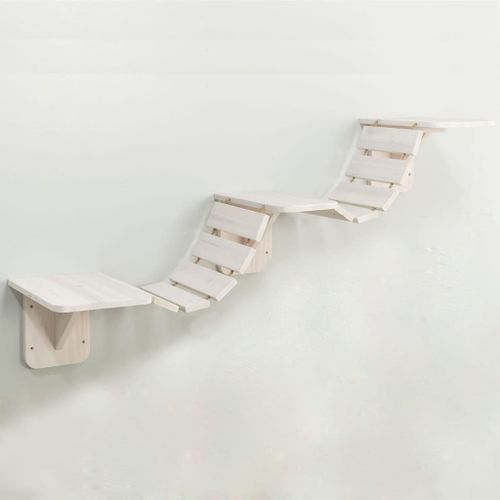 Trixie ?Chelle D'escalade Murale Pour Chats 150x30 Cm Blanc