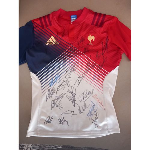 Maillot Equipe De France De Rugby Dédicacé Pars Tout Le Equipe