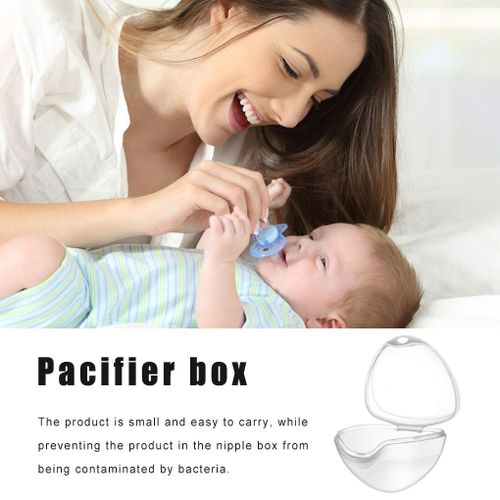 Boîte De Rangement Pour Tétines, 4 Pièces, Étui À Sucette Pour Bébé, Conteneur À Tétine Pour Nouveau Né, Portable, Anti Poussière