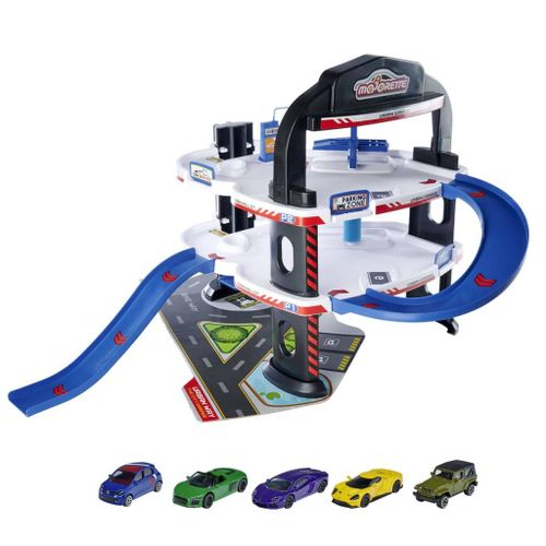 Majorette Urban Garage + 5 Cars, 212059986, Multicolore