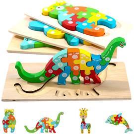 Jouets Montessori en Bois pour Enfant de 1, 2 et 3 ans, Jeu de Puzzle,  décennie