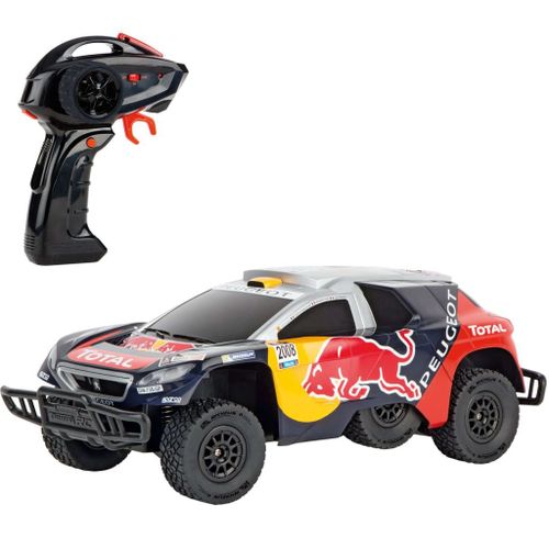 Carrera Voiture Télécommandée Peugeot Red Bull Dakar Echelle 1/16