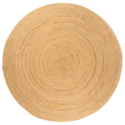 Vidaxl Tapis Jute Tressé 240 Cm Rond