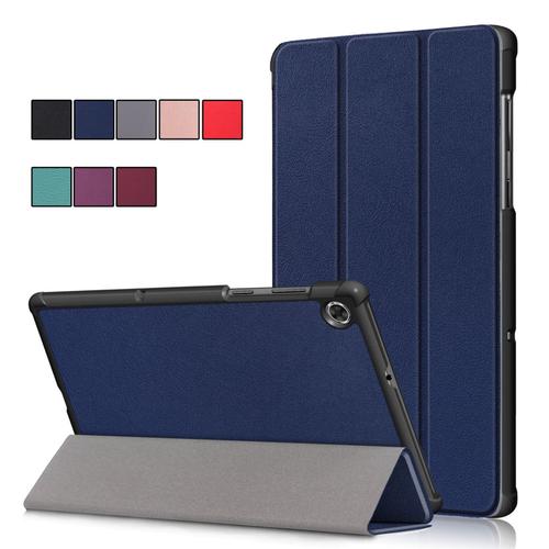 Juste protectrice en cuir de silicone pour Lenovo Tab M10 HD TB-X306X 2020 10.1 pouces tablette Slimshell housse protecteur d'ordinateur portable