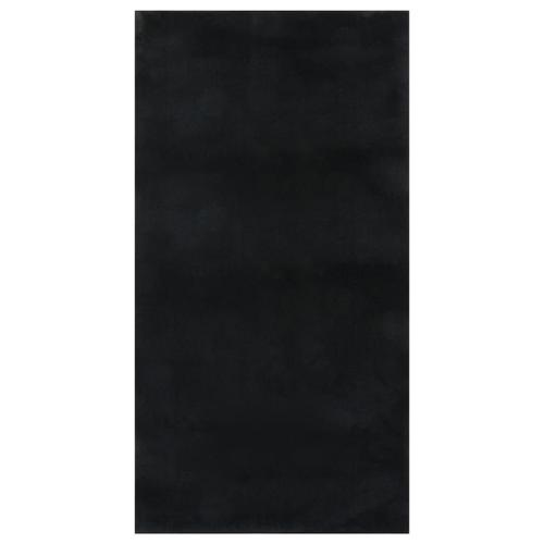 Vidaxl Tapis Shaggy Doux Lavable 80x150 Cm Antidérapant Noir