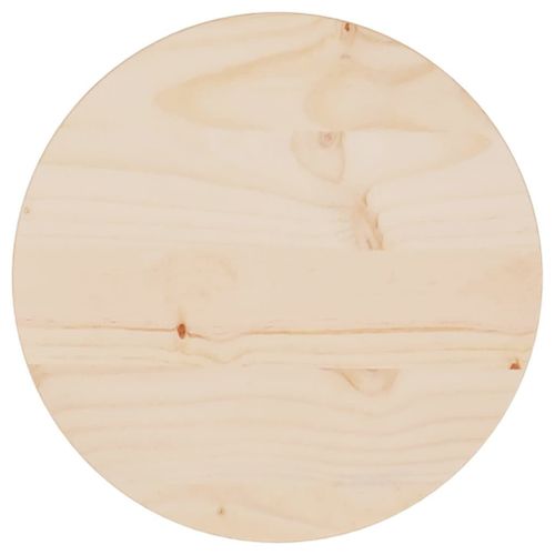 Vidaxl Dessus De Table Ø30x2,5 Cm Bois De Pin Massif