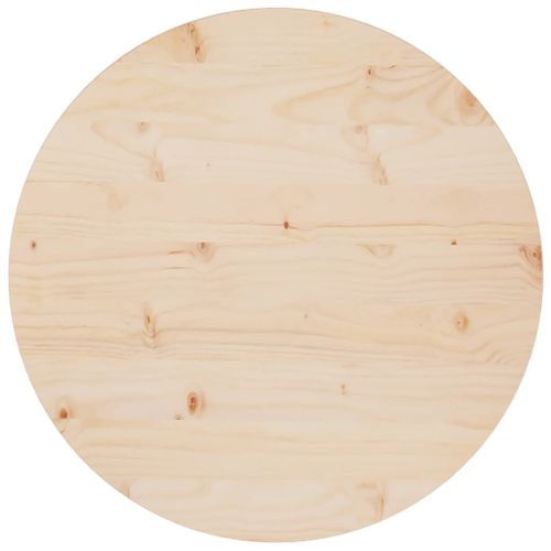 Vidaxl Dessus De Table Ø60x2,5 Cm Bois De Pin Massif