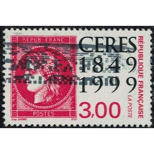 France 1999 Oblitéré Used Le Cérès Rouge 1900 Y&t Fr 3212 Su
