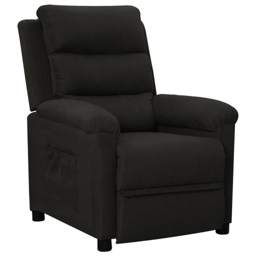 Vidaxl Fauteuil Inclinable Noir Tissu
