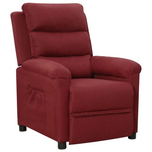 Vidaxl Fauteuil Inclinable Rouge Bordeaux Tissu