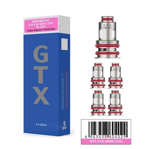 5pcs Résistances VAPORESSO GTX Meshed Coil 0.4ohm