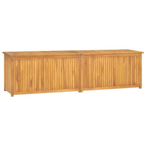 Vidaxl Boîte De Jardin 200x50x55 Cm Bois Massif De Teck