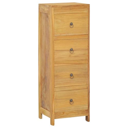 Vidaxl Commode 30x30x90 Cm Bois Massif De Teck