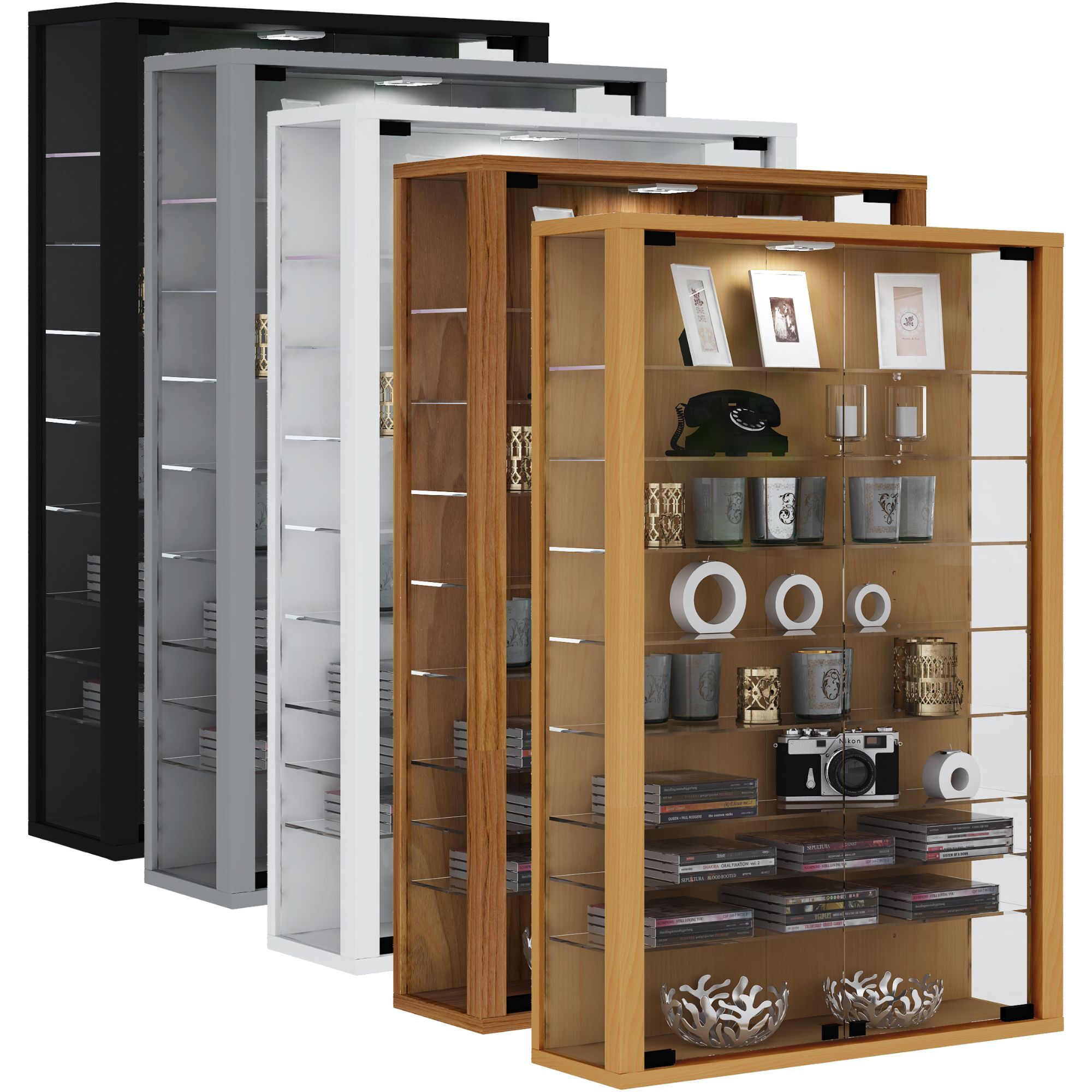 VCM Vitrine murale suspendue vitrine en verre vitrine murale vitrin...
