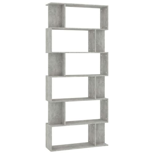 Vidaxl Bibliothèque/Séparateur De Pièce Gris Béton 80x24x192 Cm