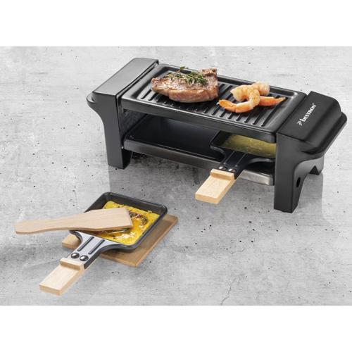 Bestron Black&Wood ARG150BW - Raclette/grill - 350 Watt - noir/bois