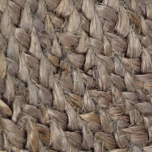 Vidaxl Tapis Fait À La Main Jute Rond 180 Cm Gris