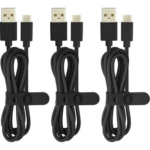 Câble USB C ESSENTIELB pack de 3 cables 1M blanc
