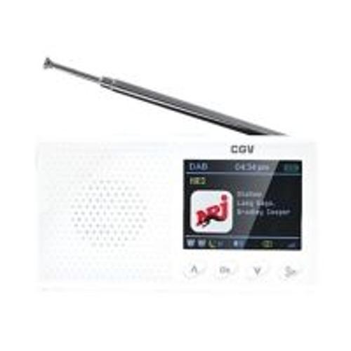 CGV DR Pocket+ - Radio portative DAB - 1 Watt - blanc