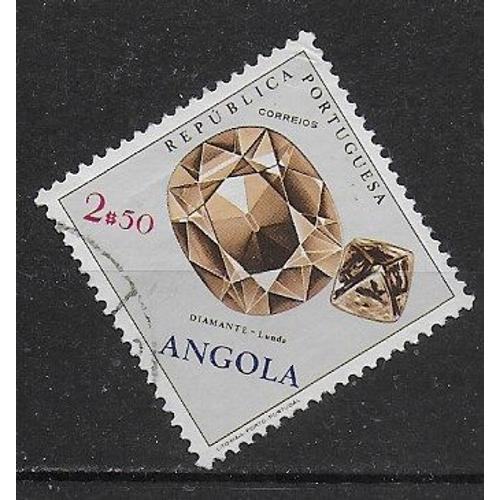 Angola 1985 : Minéraux : Diamant : Timbre Oblitéré