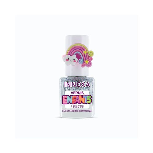 Vernis À Ongles Pour Enfants À Base D'eau – Arc En Ciel Pailleté Innoxa 