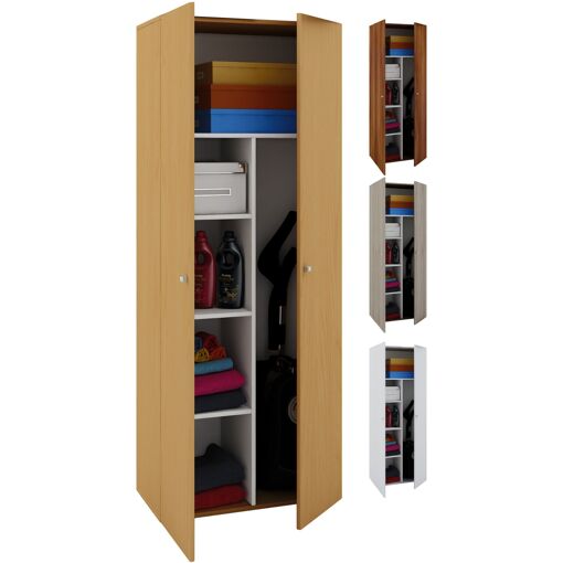 VCM Armoire à balais Aspirateur Armoire de nettoyage Armoire multi-...