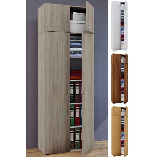 VCM Armoire en bois Armoire pour enfants Armoire Vandol Portes batt...