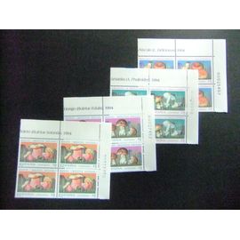 128 Espagne 1994 / Mycologie Champignons Champignons / Edifil 3279 / 3282 ** Yvert 2872 / 2875 Mnh