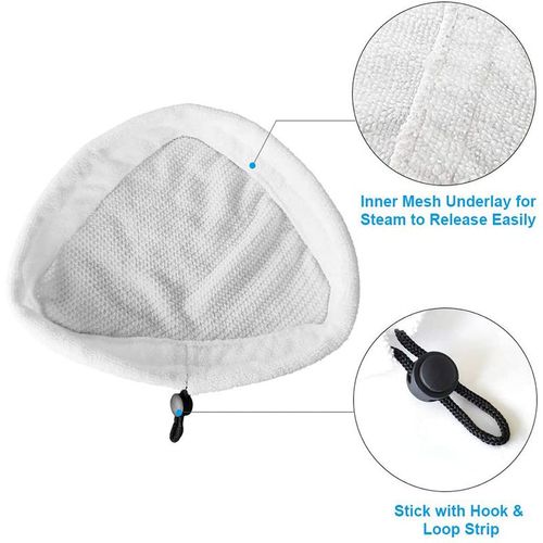 Housse en tissu pour serpillière lavable, 2 pièces, pour Shark X5 H20 S302 S001, tampons de tête pour serpillière à vapeur, accessoires de rechange en microfibre