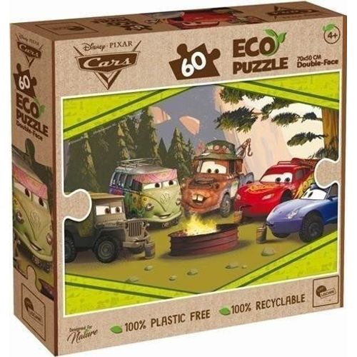 Liscianigiochi- Disney Eco Puzzle Df Cars 60 91867 Non Applicable