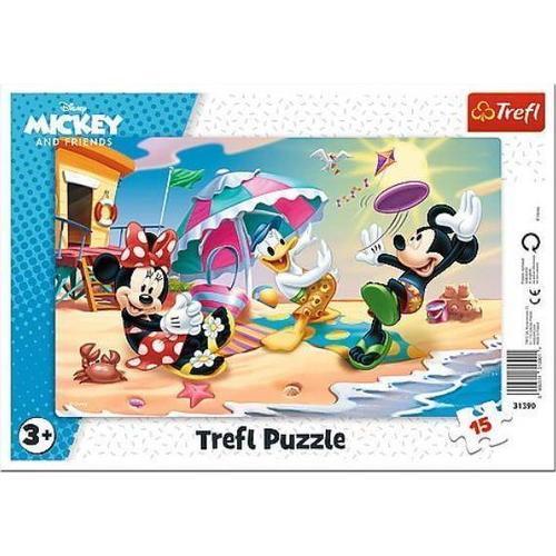 Trefl Amis 15 Pi Ces Pour Les Enfants Partir De 3 Ans Puzzle 31390 Disney Mickey Mouse And Boyfriends
