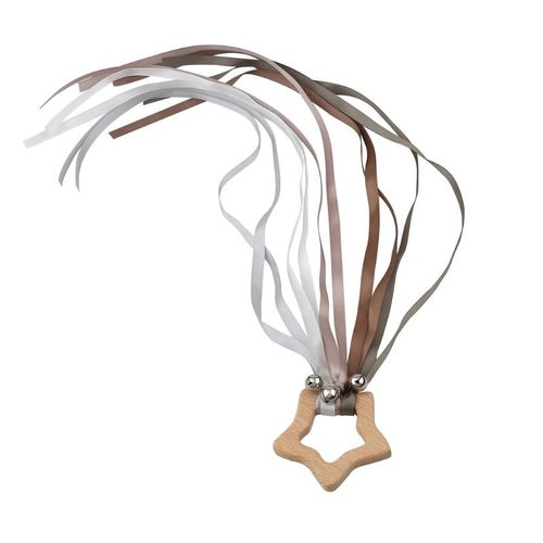 Cerf-Volant Avec Ruban À Main, Jouet Sensoriel Pour Bébé, Jouet Waldorf Montessori En Bois, Jouets Pour Tout-Petits, Arc-En-Ciel, Cadeau De Noël, D5qa