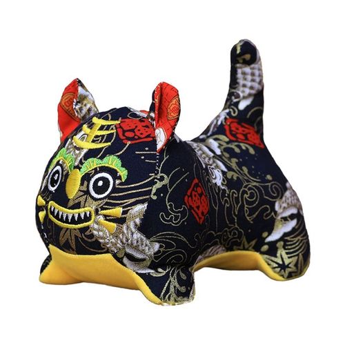 Poupée Tigre En Peluche 3/4/6/8 Pouces, Animal Doux Et Confortable, Sac Porte-Bonheur, Mascotte De Couchage, Cadeau De Vacances Du Nouvel An Chinois, D5qa