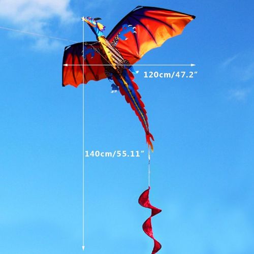 Cerf-Volant Dragon 3d Avec Queue Pour Adultes, Volant En Plein Air Sur 100m, Ligne D5qa