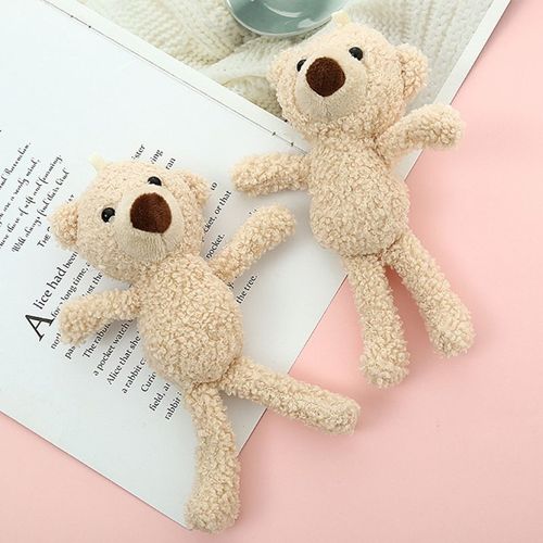 Poupée Ours En Peluche Interactive De 20cm, Pendentif Suspendu En Pp Doux Rempli De Coton, Confort De La Solitude, Jouet De Chambre Pour Bébé Et Enfants D5qa