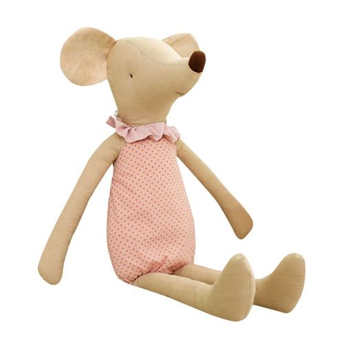 Poupée En Peluche Miniature 35cm/14 Pouces, Jouet Souris En Lin Doux, Pp Coton Rempli D'Émotion Et De Confort, Nouveauté, Jouet, Décoration De Canapé, Oreiller D5qa