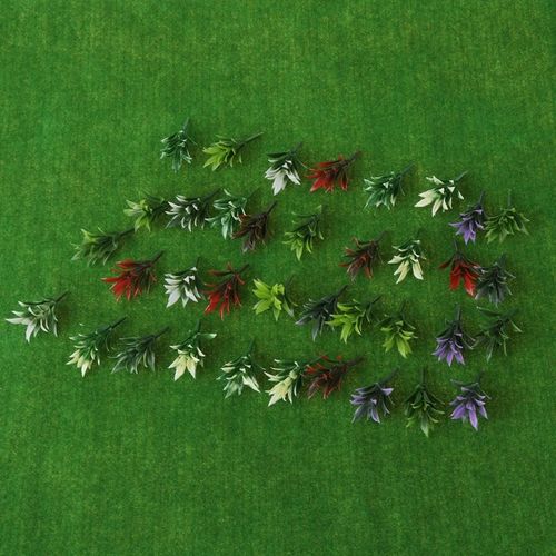 Aménagement De Trains, 100 Pièces, Échelle Ho, Herbe Fleurie, Couleurs Mélangées, 100 Pièces, Chemin De Fer D5qa