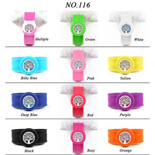 Pour116 - Bracelet Rouge - Bracelet Licorne Pour Enfants, Diffuseur'huile Essentielle, Répulsif De Moustiques, Bracelets'aromathérapie, Bracelet En Silicone