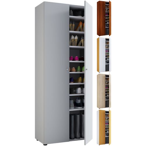 Vcm Xxl Bois Grande Armoire À Chaussures Commode À Chaussures Grande Étagère À Chaussures Vandol 9 Compartiments