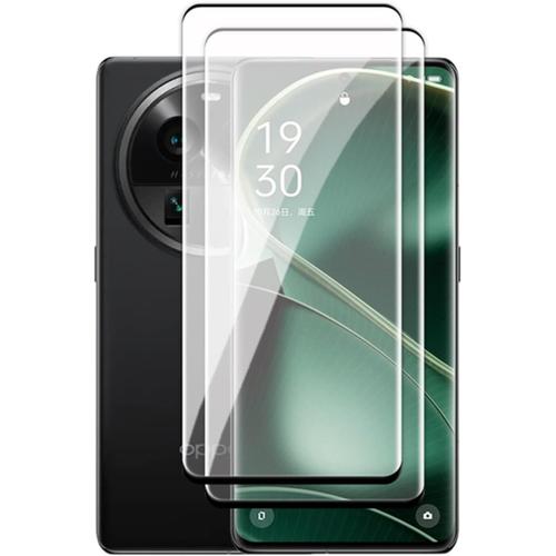 2 Pièces Verre Trempé Protecteur D'écran Pour Oppo Find X6, Anti Rayures&ans Bulle 9h Dureté 99 Haute Transparence Complète Film De Vitre Protection D'écran